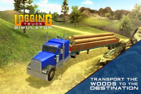 Logging Truck Simulator 3D – A PRO 18 Wheeler Transporter Truck Driver Simulation screenshot 3