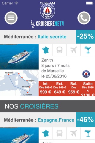 Croisières de France Booking by Croisierenet.com screenshot 2