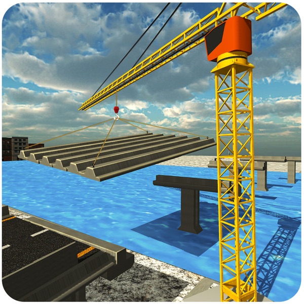 Bridge Builder Crane Operator – 3D city construction truck simulation game