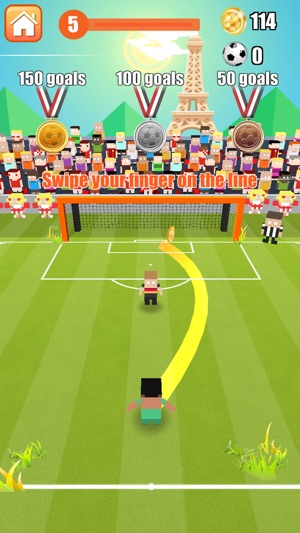 Soccer Hero! - Blocky Penalty Kick Goal Stars 2016 Football (圖3)-速報App