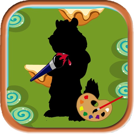 Color Book Game Chimpmunks Cartoon Edition Icon