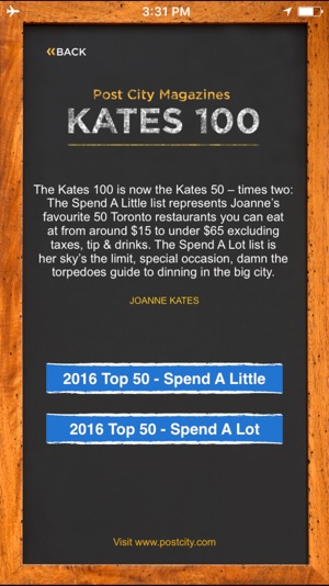 Joanne Kates 100 Best Toronto Restaurants(圖2)-速報App