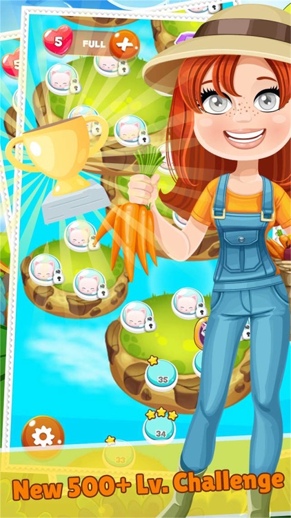 Happy Farm Crush Forest Challenge - Addictive Swap Match 3 Animals Fun Puzzles Games Free