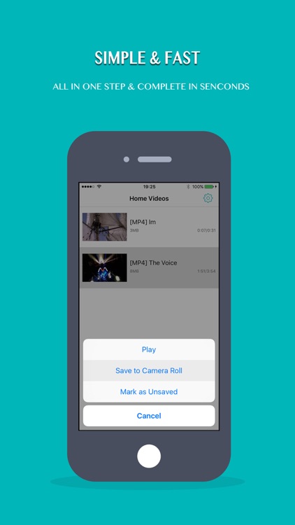 Save Home Videos to Camera Roll (Photos)