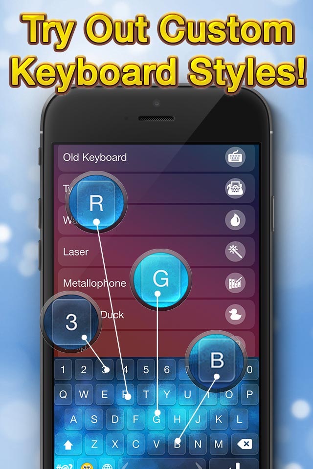 Ultimate Keyboard Themes – Customize Cool Key.boards with Color Text Fonts for iPhone screenshot 3