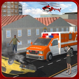 911 Emergency Ambulance Driver Duty: Fire-Fighter Truck Rescue