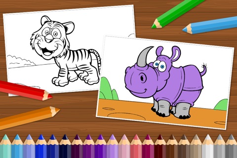 Funny Animals - Coloring Book for Little Boys, Little Girls and Kids screenshot 4