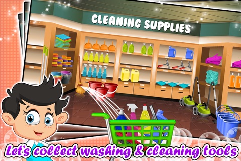 Fast Food Restaurant Wash - Clean up the messy kitchen & dishes in this kid’s game screenshot 2