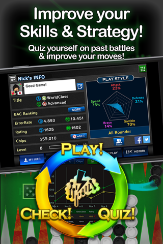 Backgammon Ace – Multiplayer Board Game & Dice screenshot 2