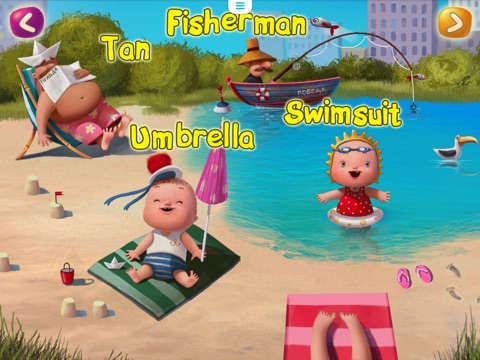 Summer Day: learning new words with kids. Interactive book for toddlers. screenshot 4