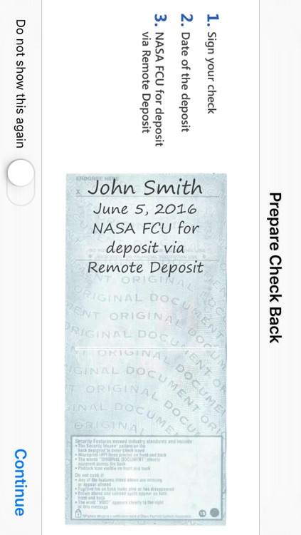 NASA FCU Mobile Remote Deposit screenshot-3
