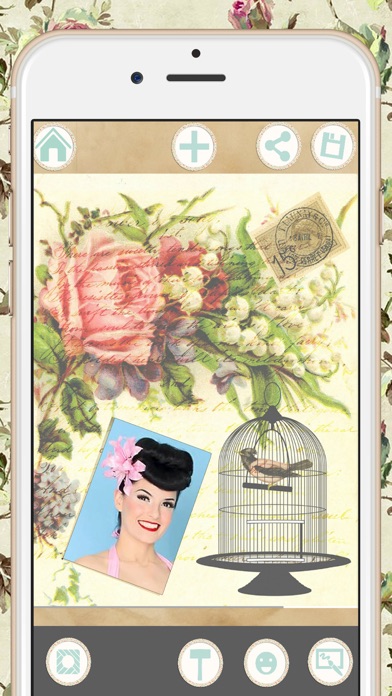Vintage photo collage editor - frames and stickers untuk PC: Unduh