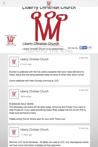 Liberty Christian Church screenshot 2
