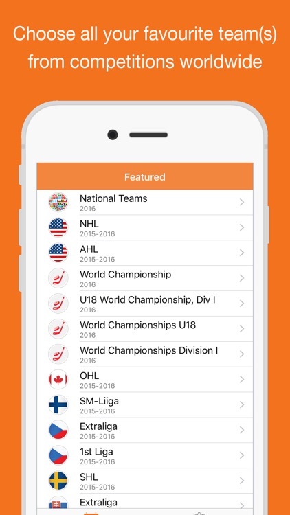Hockey for iPhone Calendar