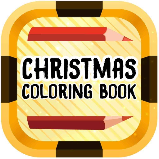 Christmas Coloring Pages - Free christmas coloring book for adults and kids Icon