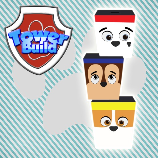 Tower Building Blocks Stack Straight Game For Kids PAW Patrol Rescue Edition icon