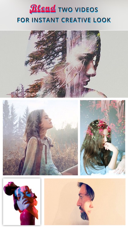Video Merge.r -Instant Blend Double Exposure & Super.impose Movi.e Overlay.er