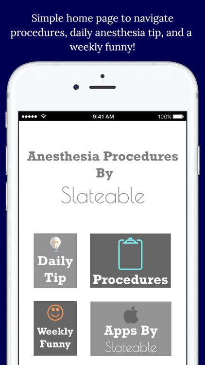 Anesthesia Procedures