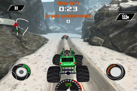 3D Monster Truck Snow Racing- Extreme Off-Road Winter Trials Driving Simulator Game Pro Version screenshot 2