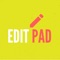 Edit Pad is the perfect mobile app for simple and quick notetaking on your iPhone and iPad