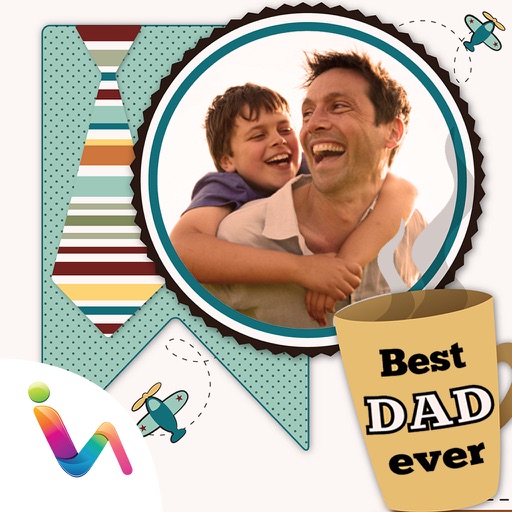 Fathers Day Photo Frames Editor Icon