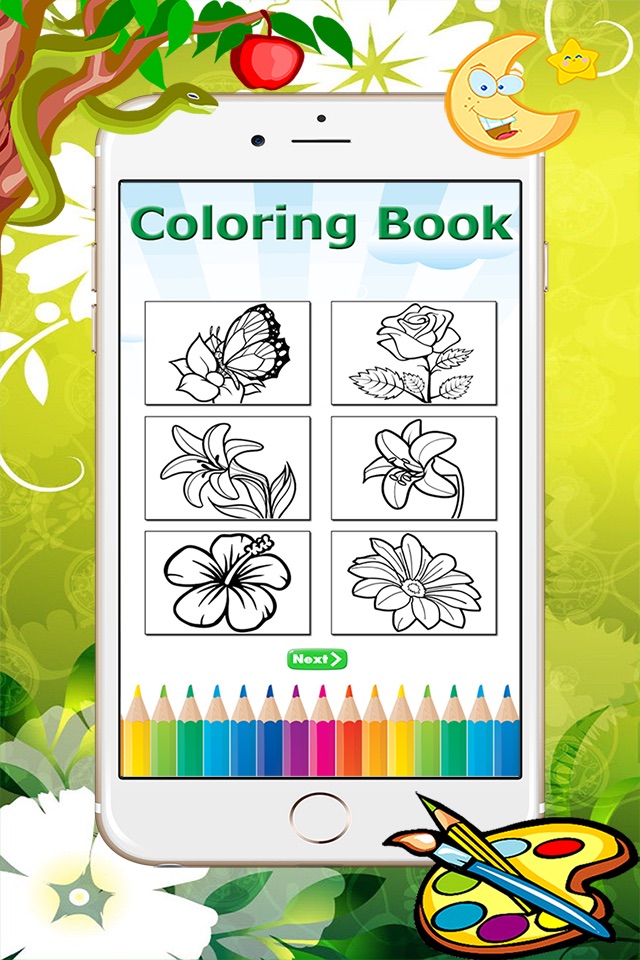 Flower Coloring Book - Learn drawing and painting for kids screenshot 3