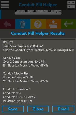 Conduit Fill Helper screenshot 3