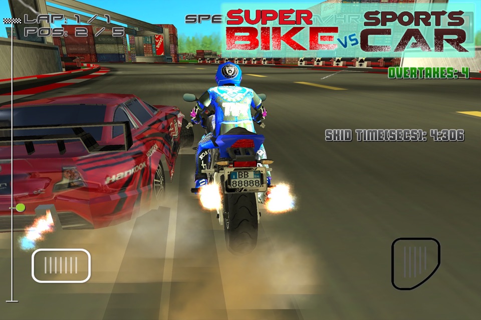 Super Bike Vs Sports Car -  Free Racing Game screenshot 4
