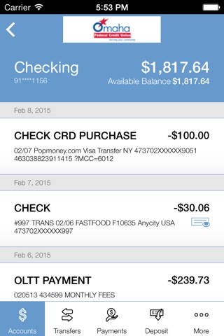 Omaha Federal Credit Union screenshot 4