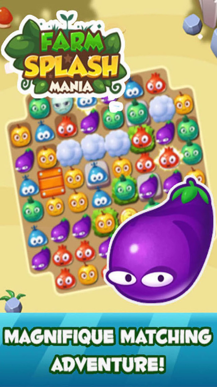 Farm Splash Mania - Fun match 3 garden game