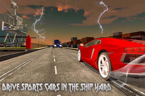 Ship Yard Car Transporter Truck : Extreme Car Parking Driving Test with Truck Simulator 2016 screenshot 2