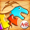 Icon My First Wood Puzzles: Dinosaurs - A Free Kid Puzzle Game for Learning Alphabet - Perfect App for Kids and Toddlers!