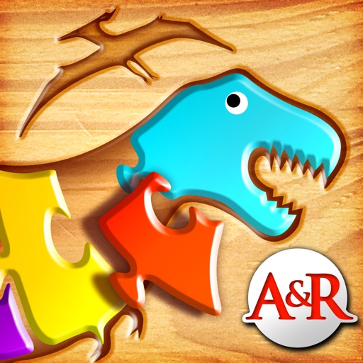 My First Wood Puzzles: Dinosaurs - A Free Kid Puzzle Game for Learning Alphabet - Perfect App for Kids and Toddlers! iOS App