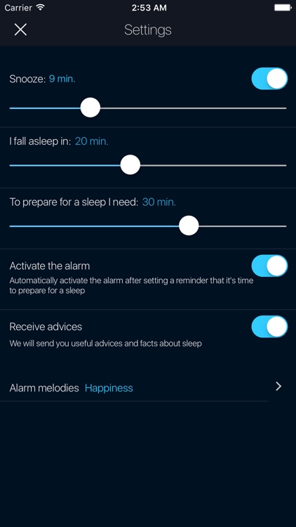 Sleep Timer - smart alarm and bedtime calculator for better sleep screenshot-3