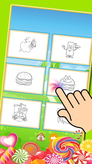 食品着色书孩子们画免费打印的着色页(圖5)-速報App