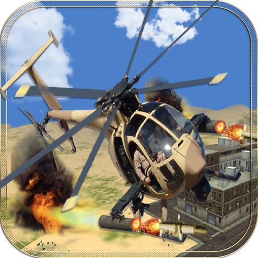 Gunship Helicopter Military Air Attack Icon