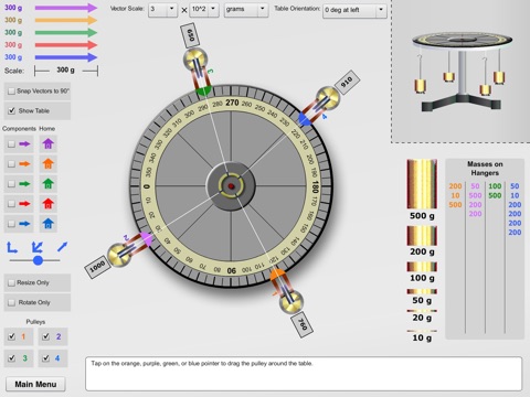 KET Virtual Physics Labs - Force Table screenshot 3