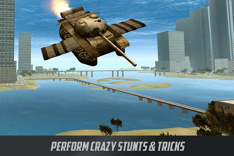 Battle Tank Flight Simulator 3D screenshot 2