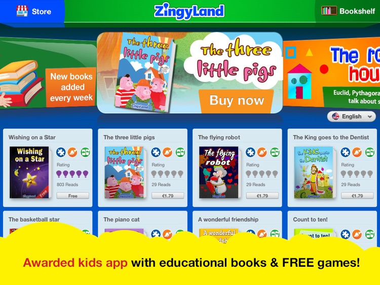 ZingyLand app - Safe Tales and Games for kids
