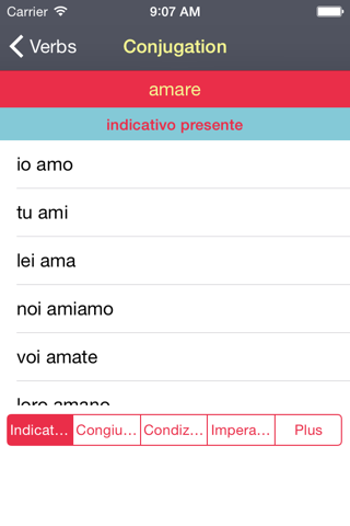 Italian Verbs Free! screenshot 4