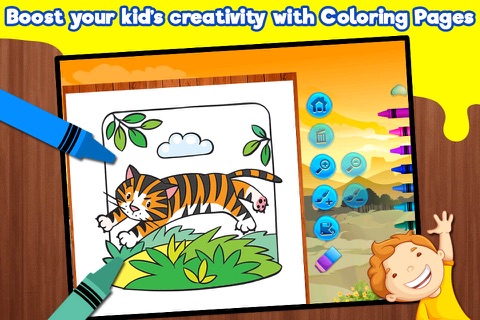 Preschool Education Paint Animals - Free Color Book, Coloring Pages For Kids! screenshot 2