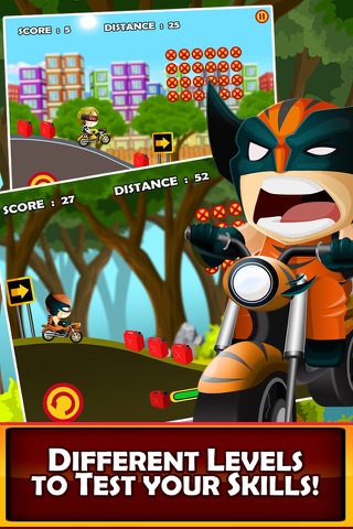 Captain Superhero Stunt Race Wars  – The Bike Racing Games for Pro screenshot 3