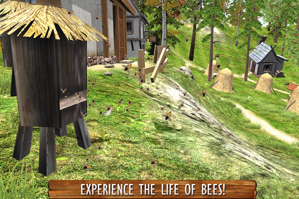 Honey Bee Attack Flying 3D Simulator Game- Fly to Kill Enemy Insects screenshot 4