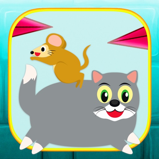 Cat Mouse Jumping Dodge Spike Game Icon