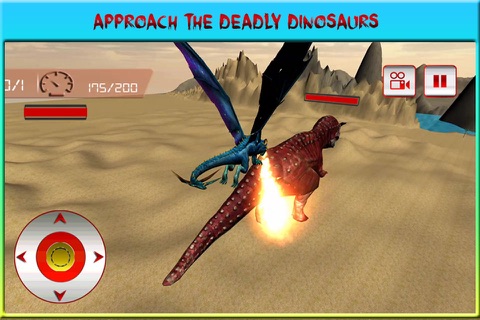 Flying Dragon Warrior Attack – Monster vs Dinosaur Fighting Simulator screenshot 3