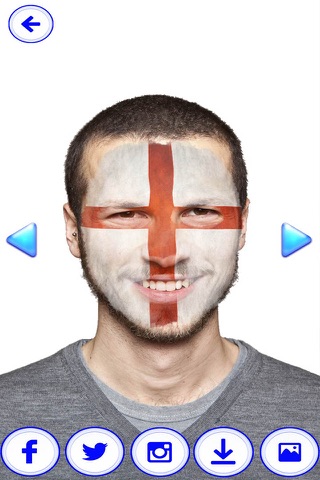 Flag Face Photo Stickers for Euro Cup 2016 - Best Picture Editor for all Football Fans screenshot 3