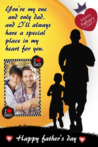 Father's Day Photo Frame.s, Sticker.s & Greeting Card.s Make.r HD screenshot 2