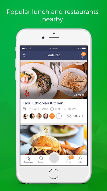 Lunch Buddy - meet professionals nearby