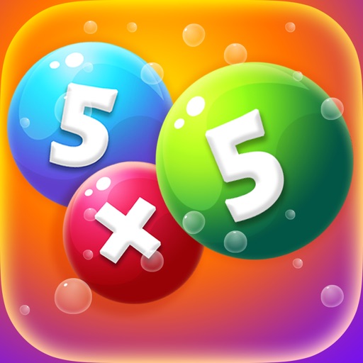 Bubble Genius: Multiplication Table Math Game. Have Fun, Learn Math! Icon