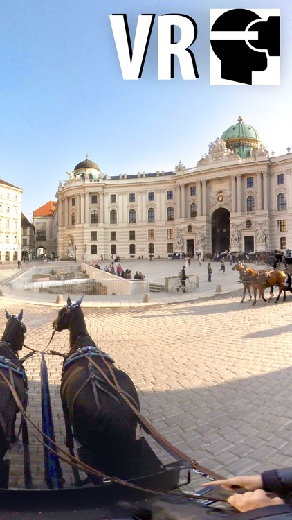 VR Virtual Reality Through Vienna in a Horse-Drawn Carriage - Fiaker Part 2